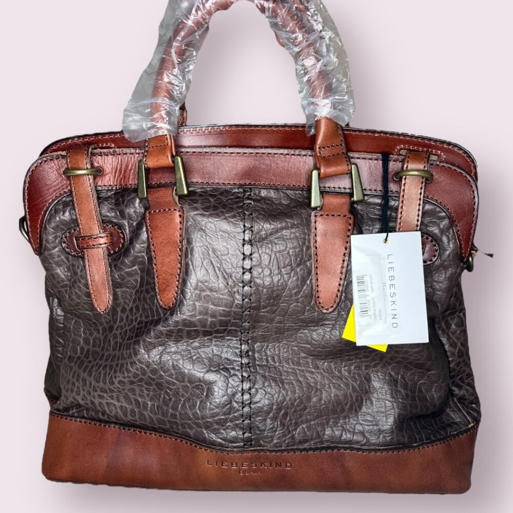 NWT Liebeskind Berlin Jamina Dark Brown Leather Bag